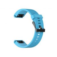 eses Silikonový řemínek pro Garmin - Modrý, QuickFit 20 mm