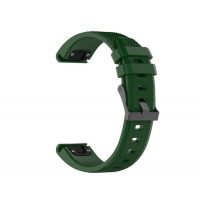 eses Silikonový řemínek pro Garmin - Tmavě zelený, QuickFit 20 mm