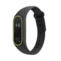 eses Náramek vzorovaný pro Xiaomi Mi Band 2 - Černo žlutý