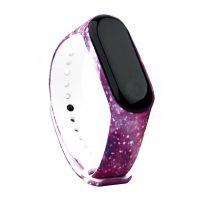 eses Náramek pro Xiaomi Mi Band 3 a Xiaomi Mi Band 4 - Vzorovaný fialový