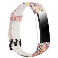 eses Silikonový řemínek pro Fitbit Alta, Alta HR a Ace - Vzorovaný