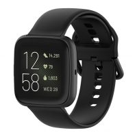 eses Silikonový řemínek pro Fitbit Versa - Velikost S, černý