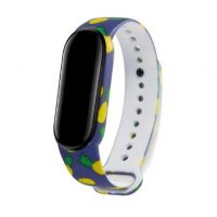 eses Náramek pro Xiaomi Mi Band 5, Mi Band 6 a Amazfit Band 5 - Vzorovaný s ananasem