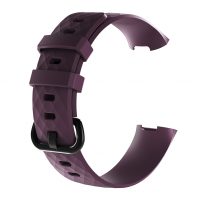 eses Silikonový řemínek pro Fitbit Charge 3 a 4 - Velikost L, tmavě fialový