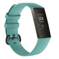 eses Silikonový řemínek pro Fitbit Charge 3 a 4 - Velikost L, tyrkysový