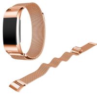 eses Milánský tah růžovo zlatý velikost L pro Fitbit Charge 2