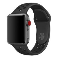 eses Silikonový řemínek pro Apple Watch - Černý, S, M, L - 38mm, 40mm, 41mm