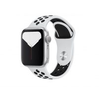 eses Silikonový řemínek pro Apple Watch - Bílo černý, S, M, L - 42mm, 44mm, 45mm, 49mm