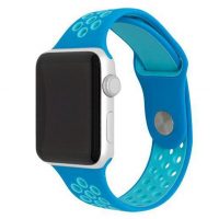 eses Silikonový řemínek pro Apple Watch - Modro zelený, S, M, L - 42mm, 44mm, 45mm, 49mm