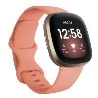 eses Silikonový řemínek růžový velikost S pro Fitbit Versa 3