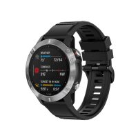 eses Sportovní silikonový řemínek pro Garmin - Černý, QuickFit 26 mm