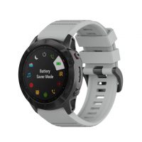 eses Sportovní silikonový řemínek pro Garmin - Šedý, QuickFit 26 mm