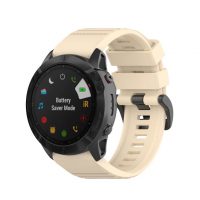 eses Sportovní silikonový řemínek pro Garmin - Béžový, QuickFit 26 mm