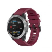 eses Sportovní silikonový řemínek pro Garmin - Vínový, QuickFit 22 mm