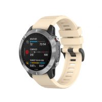 eses Sportovní silikonový řemínek pro Garmin - Béžový, QuickFit 22 mm