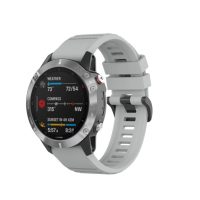 eses Sportovní silikonový řemínek pro Garmin - Šedý, QuickFit 22 mm