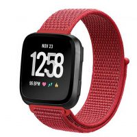 eses Nylonový řemínek pro Fitbit Versa - Červený