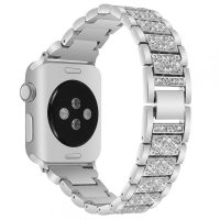 eses Kovový luxusní řemínek pro Apple Watch - Stříbrný 42mm, 44mm, 45mm, 49mm