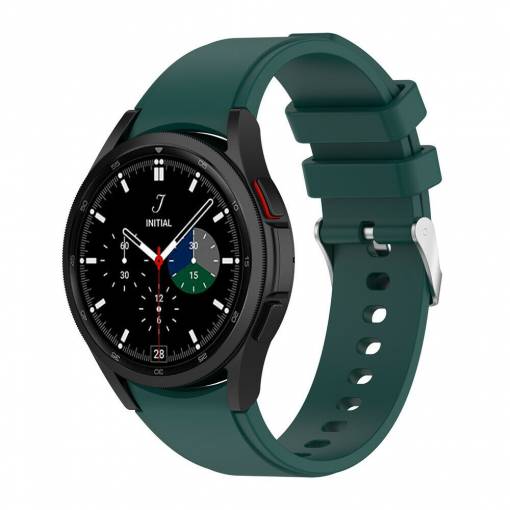 Foto - eses Silikonový řemínek pro Samsung Galaxy Watch 4 a Watch 5 - Zelený, 20 mm