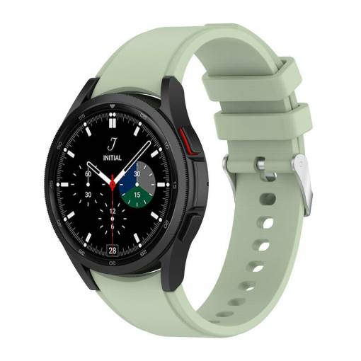 Foto - eses Silikonový řemínek pro Samsung Galaxy Watch 4, 5, 6, 7 - Světle zelený, 20 mm
