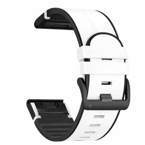 Foto - eses Sportovní kožený řemínek pro Garmin - Světle šedý, QuickFit 26 mm