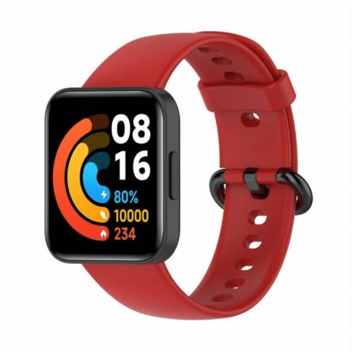 Foto - eses Silikonový řemínek červený pro Xiaomi Redmi Watch 2