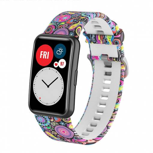 Foto - eses Silikonový řemínek pro Huawei watch fit barevný