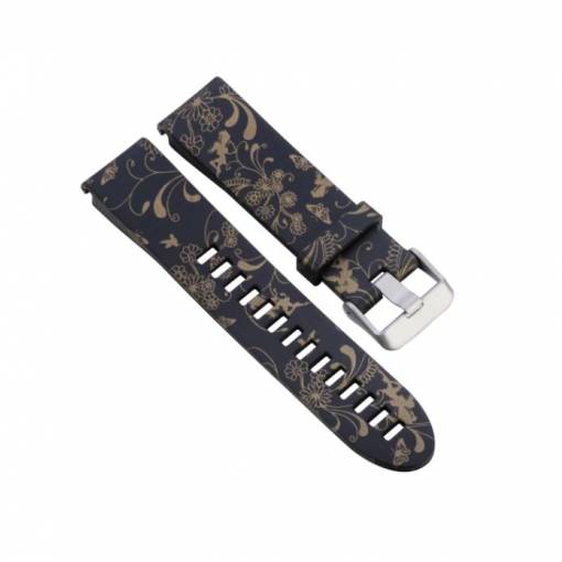 Vzorovaný se zlatými květy, 26 mm