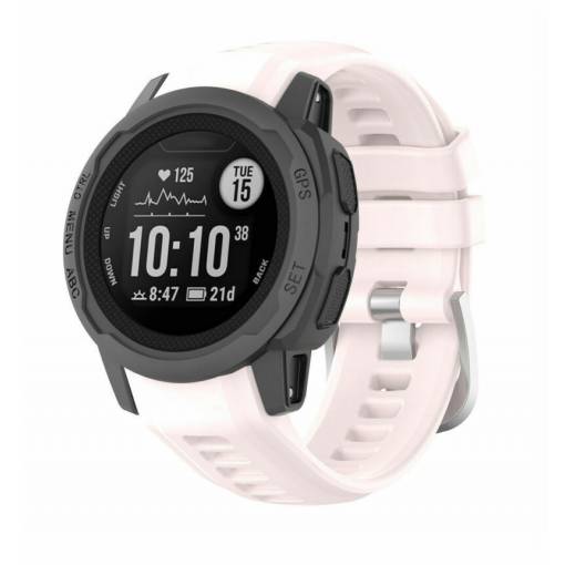 Foto - eses Silikonový řemínek pro Garmin Instinct 2S - Světle růžový