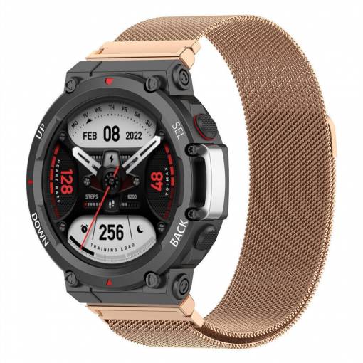 Foto - eses Milánský tah pro Xiaomi Amazfit T-Rex 2 - Růžovo zlatý