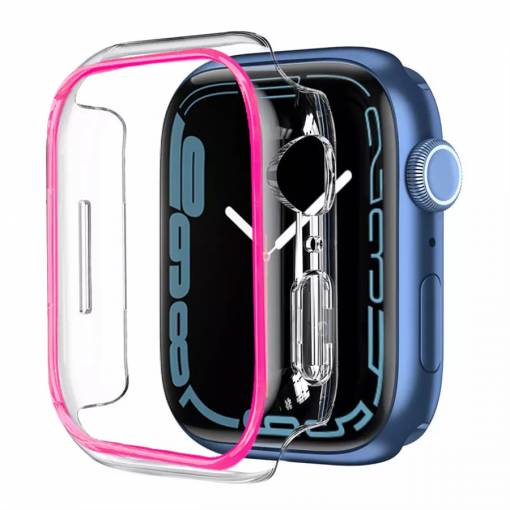 Foto - Ochranný rámeček pro Apple Watch - Svítící růžový, 40 mm