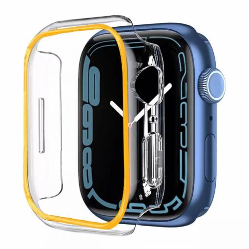 Foto - Ochranný rámeček pro Apple Watch - Svítící oranžový, 41 mm