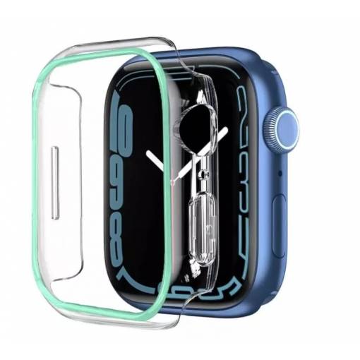 Foto - Ochranný rámeček pro Apple Watch - Svítící zelený, 41 mm