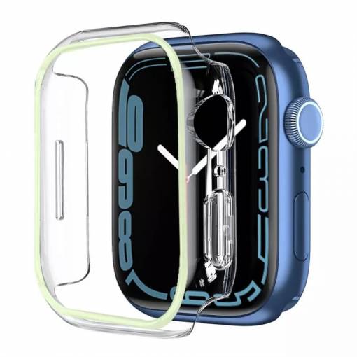 Foto - Ochranný rámeček pro Apple Watch - Svítící žlutý, 45 mm