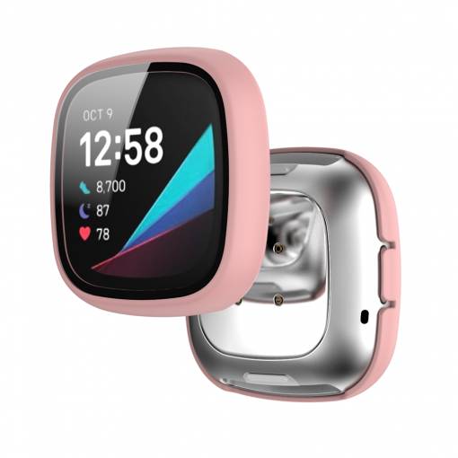Foto - Ochranný kryt pro Fitbit Versa 3 a Sense - Růžový