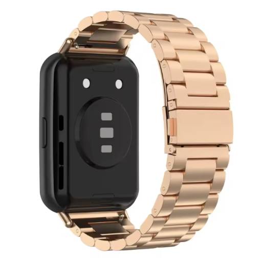 Foto - eses Kovový řemínek pro Huawei Watch Fit 2 - Růžovo zlatý
