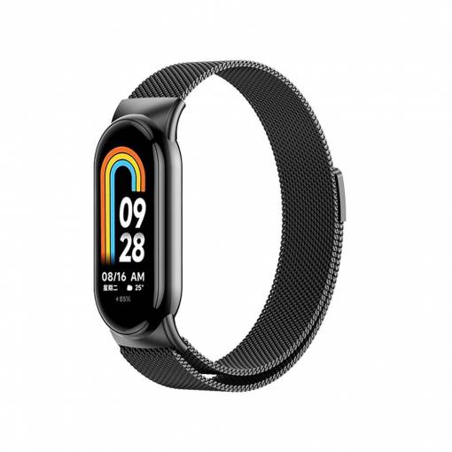 Foto - eses Milánský tah pro Xiaomi Mi Band 8 a 9 - Černý