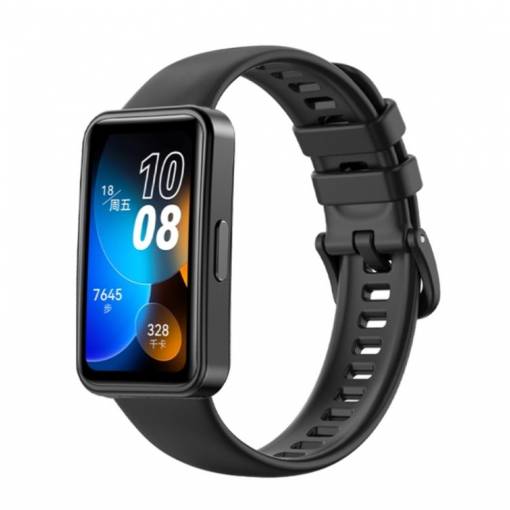 Foto - eses Silikonový řemínek pro Huawei Band 8, 9 - Černý