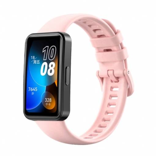 Foto - eses Silikonový řemínek pro Huawei Band 8 - Béžovo růžový