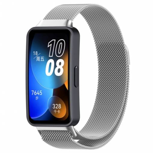 Foto - eses Milánský tah pro Huawei Band 8 - Stříbrný