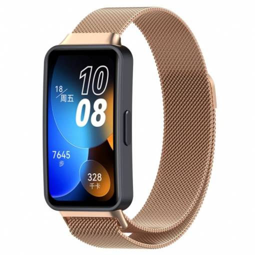 Foto - eses Milánský tah pro Huawei Band 8 - Růžově zlatý