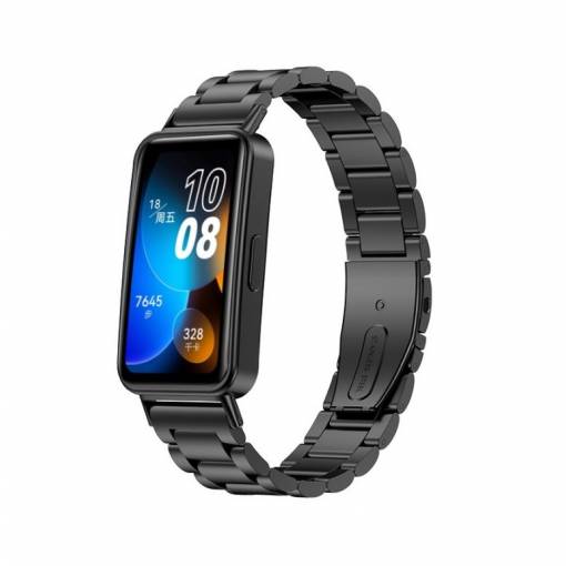 Foto - eses Kovový řemínek pro Huawei Band 8 - Černý