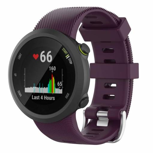 Foto - eses Silikonový řemínek pro Garmin Forerunner 45, Forerunner 45S a SWIM 2 - Fialový