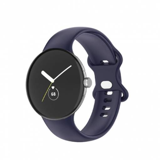 Foto - eses Silikonový řemínek pro Google Pixel Watch 1, 2 - Tmavě modrý, velikost L