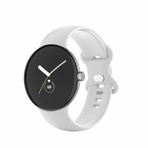 Foto - eses Silikonový řemínek pro Google Pixel Watch 1, 2 - Bílý, velikost L