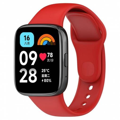 Foto - eses Silikonový řemínek pro Xiaomi Redmi Watch 3 Active - Červený