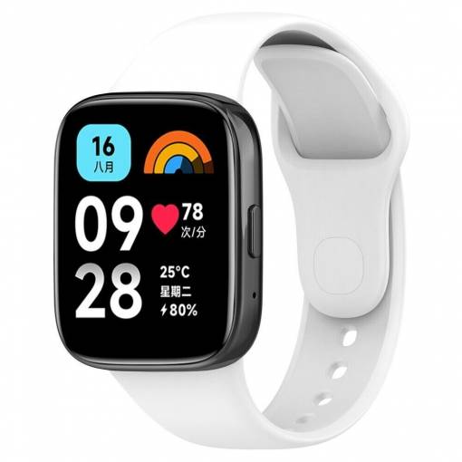 Foto - eses Silikonový řemínek pro Xiaomi Redmi Watch 3 Active - Bílý