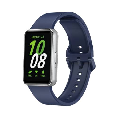 Foto - eses Silikonový řemínek pro Samsung Galaxy Fit 3 - Tmavě modrý