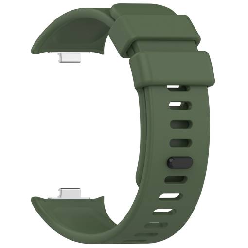 Foto - eses Silikonový řemínek pro Xiaomi Redmi Watch 4, Smart Band 8 Pro a 9 Pro - Tmavě zelený