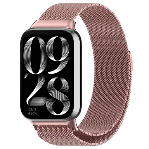 Foto - eses Milánský tah pro Xiaomi Redmi Watch 4, Smart Band 8 Pro a 9 Pro - Růžový